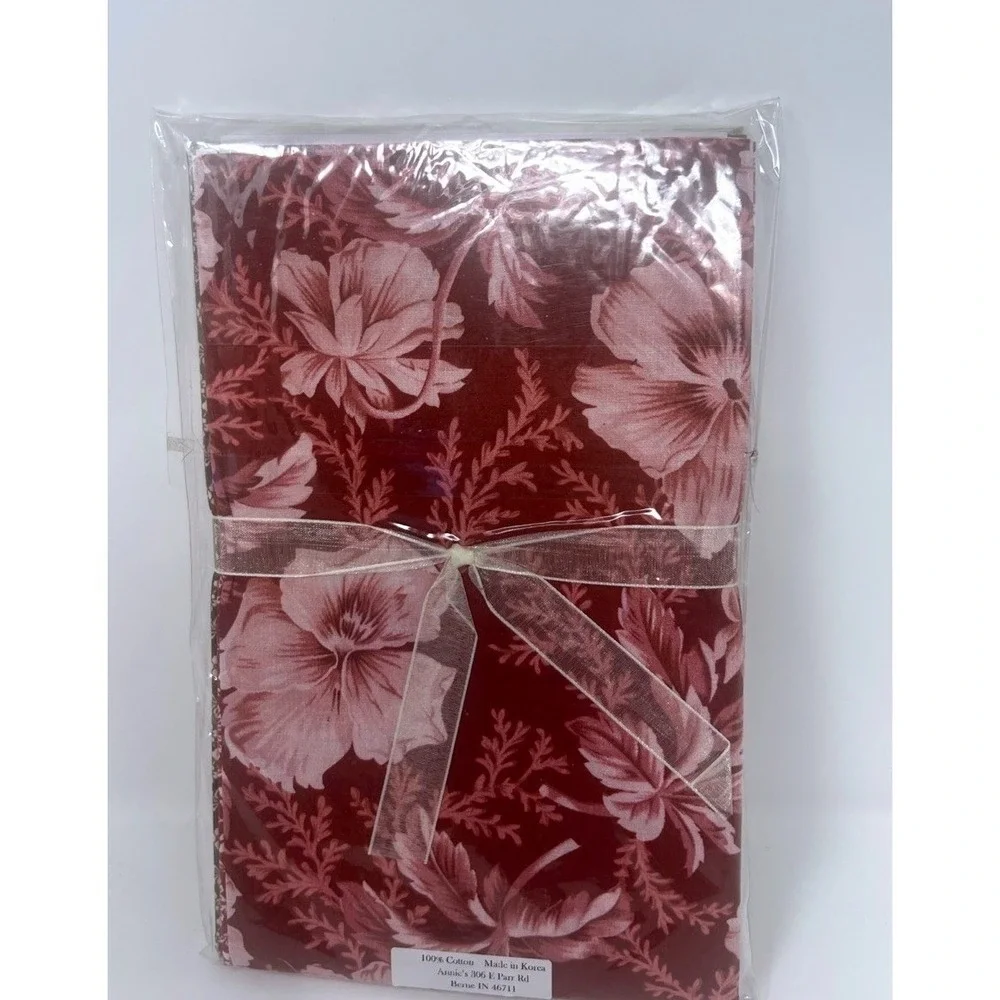 Annie's Creative Quilters Fabric Club Chocolate‎ & Cherry Collection Slippers